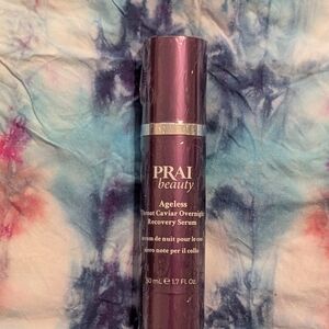New Sealed PRAI Beauty Ageless Throat Caviar Overnight Recovery Serum